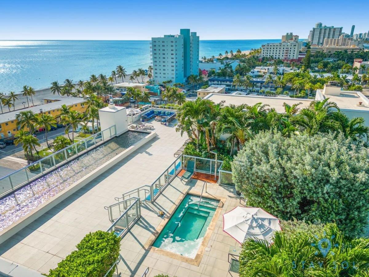 Best Stay - Rooftop Pool - Hollywood Beach Board - Walk Exterior photo